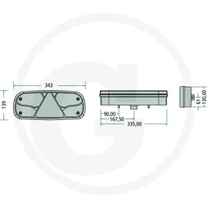 ASPÖCK Lampa tylna "ECOPOINT I" 504252200007