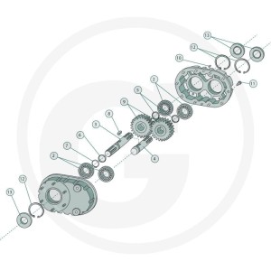 Suma Wałek wielowypustowy, długi 48072230