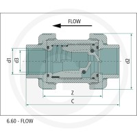 GRANIT Zawór przeciwzwrotny 40504050735 - 40504050735 - Sklep rolniczy PoltechParts