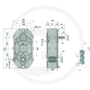 BONDIOLI & PAVESI Przekładnia zębata czołowa IMR4 415ZBMS6004004019