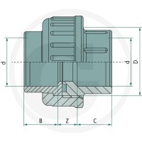 GRANIT Złącze gwintowane 40504050626 - Sklep PoltechParts