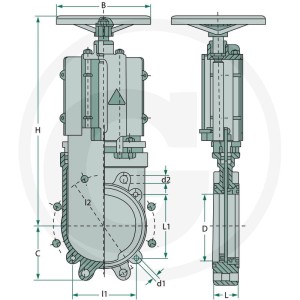 MZ Zasuwa płytkowa 40510E20000V