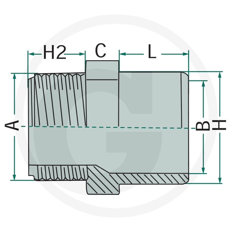 GRANIT Tuleja klejona 4050110452 - 4050110452 - Sklep rolniczy PoltechParts