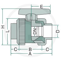 GRANIT Zawór kulowy 4050111504 - 4050111504 - Sklep rolniczy PoltechParts