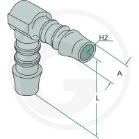 GRANIT Kolanko 90° 4050440289 - 4050440289 - Sklep rolniczy PoltechParts