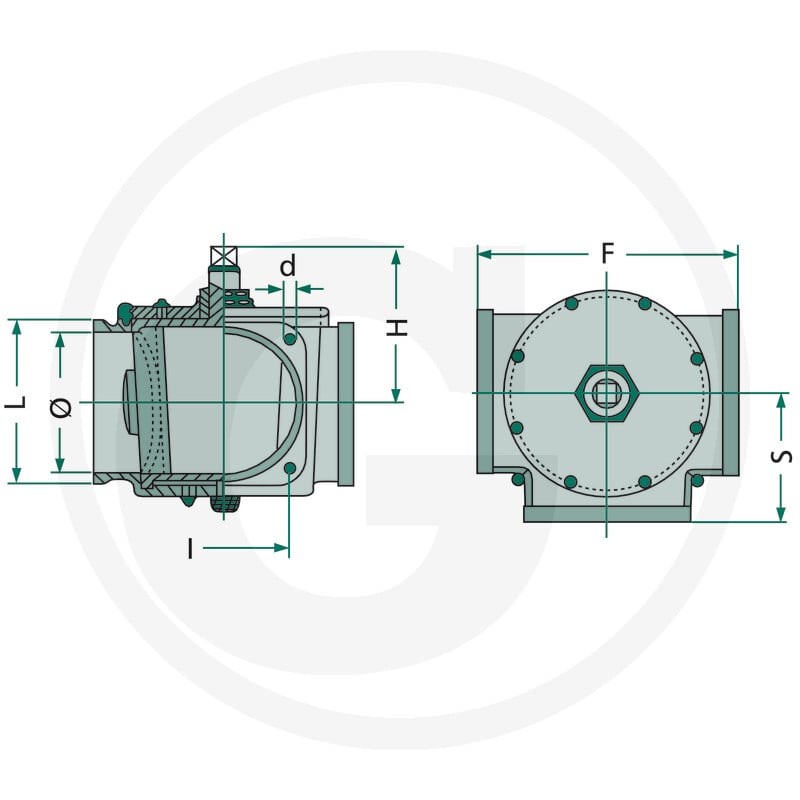 MZ Trójdrożny zawór odcinający 8” bez d… | poltechparts.pl