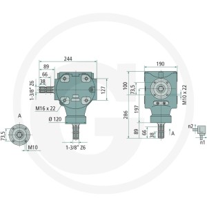 BONDIOLI & PAVESI Przekładnia 415S2100100R110