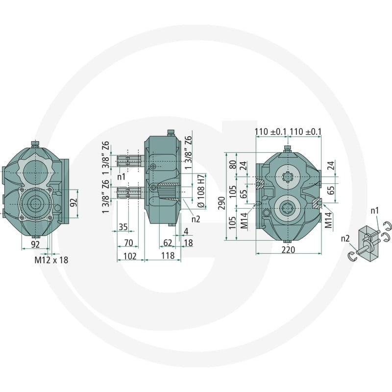 BONDIOLI & PAVESI Przekładnia zębata czoł… | poltechparts.pl