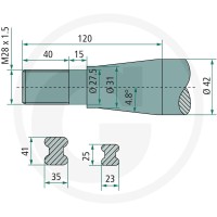 SHW Ząb 43012002800 - Sklep PoltechParts