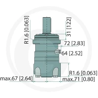 WHITE Silnik hydrauliczny OMT 500 257151B3005 - 257151B3005 - Sklep rolniczy PoltechParts