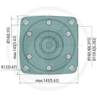 WHITE Silnik hydrauliczny OMT 500 257151B3005 - 257151B3005 - Sklep rolniczy PoltechParts