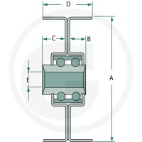 GRANIT Krążek zwrotny 31270153 - 31270153 - Sklep rolniczy PoltechParts