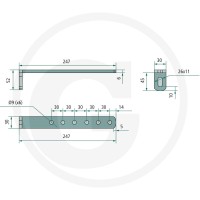 DAKEN Mocowania skrzyni narzędziowej 28800166 - 28800166 - Sklep rolniczy PoltechParts