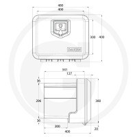 DAKEN Skrzynia narzędziowa 28800159 - 28800159 - Sklep rolniczy PoltechParts