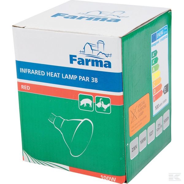 Promiennik PAR 100W czerwony — 802007FA | poltechparts.pl