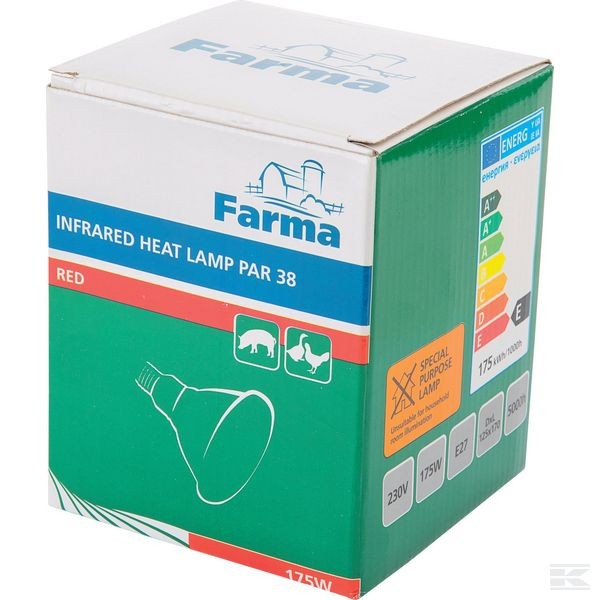 Promiennik PAR 175W czerwony — 802008FA | poltechparts.pl