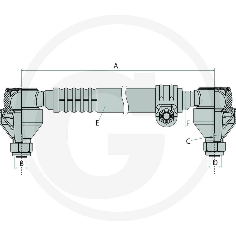 GRANIT Drążek kierowniczy 38799118 - 38799118 - Sklep rolniczy PoltechParts