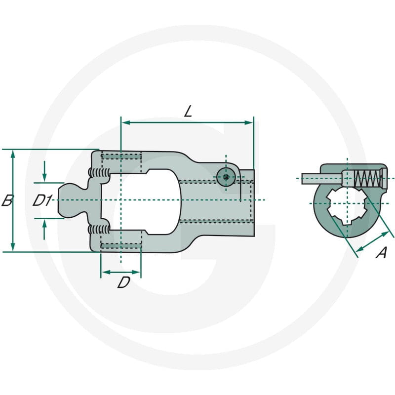 Walterscheid Widełki wciskowe 395136921 | poltechparts.pl