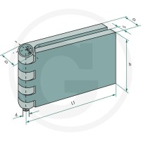 GRANIT Zawias drzwi prosty 22010261 - 22010261 - Sklep rolniczy PoltechParts
