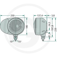 Cobo Reflektor kierunkowy 2270509180000 - 2270509180000 - Sklep rolniczy PoltechParts