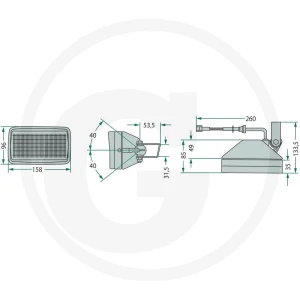 Cobo Reflektor roboczy 22705334000