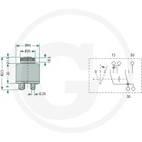 Cobo Włącznik zapłonu 22714131000 - 22714131000 - Sklep rolniczy PoltechParts