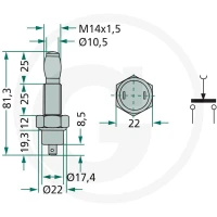 Cobo Włącznik świateł hamowania 22717186000 - 22717186000 - Sklep rolniczy PoltechParts