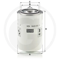MANN FILTER Filtr paliwa 565WDK940.20 | poltechparts.pl