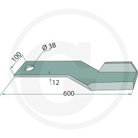 GRANIT Nóż 18063-SPH-01-L - 18063-SPH-01-L - Sklep rolniczy PoltechParts