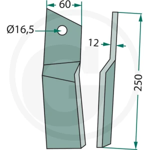 GRANIT Nóż wirnika 180HOW-43R