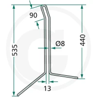 GRANIT Palec zagarniający siewnika 1801… | poltechparts.pl