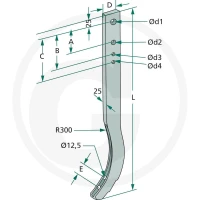 GRANIT Słupica kultywatora 180101.6072LL-1 - Sklep PoltechParts