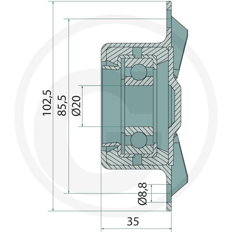 GRANIT Łożysko 1802400019 - 1802400019 - Sklep rolniczy PoltechParts