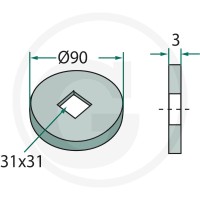 GRANIT Podkładka regulacyjna 18031-0006 - Sklep PoltechParts