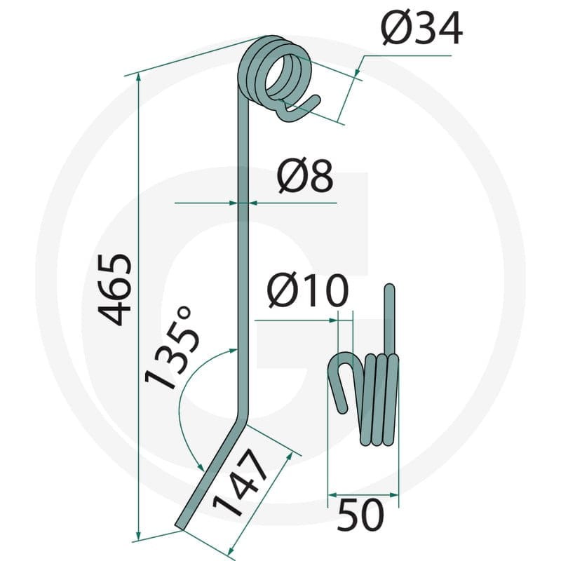 GRANIT Palec zagarniający 1803800001 - 1803800001 - Sklep rolniczy PoltechParts