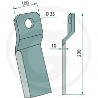 GRANIT Nóż 18063-IND-155R - 18063-IND-155R - Sklep rolniczy PoltechParts