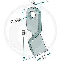 GRANIT Nóż 18063-ORS-04 - 18063-ORS-04 - Sklep rolniczy PoltechParts