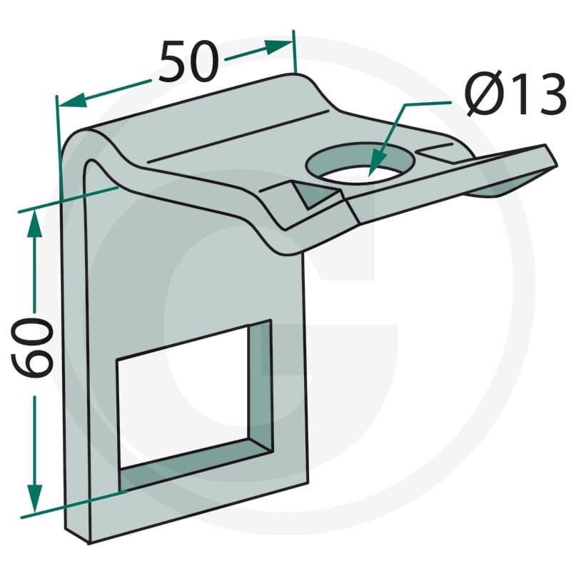 GRANIT Uchwyt 1801.HH17-3417 - 1801.HH17-3417 - Sklep rolniczy PoltechParts