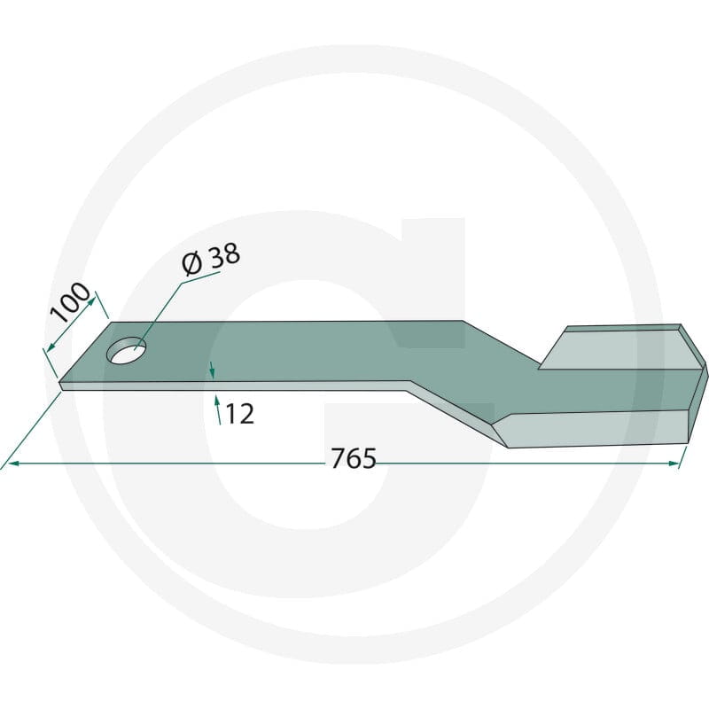 GRANIT Nóż 18063-SPH-03-R - 18063-SPH-03-R - Sklep rolniczy PoltechParts