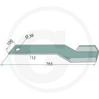 GRANIT Nóż 18063-SPH-03-R - 18063-SPH-03-R - Sklep rolniczy PoltechParts