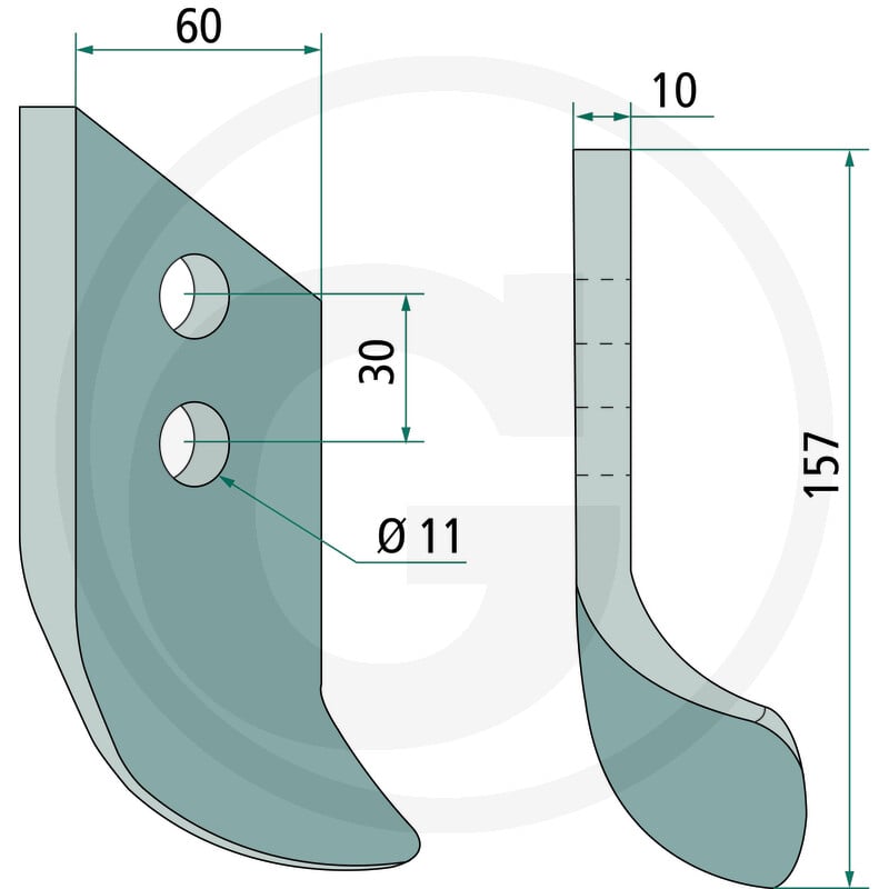 GRANIT Nóż 180633-IND-739 - 180633-IND-739 - Sklep rolniczy PoltechParts