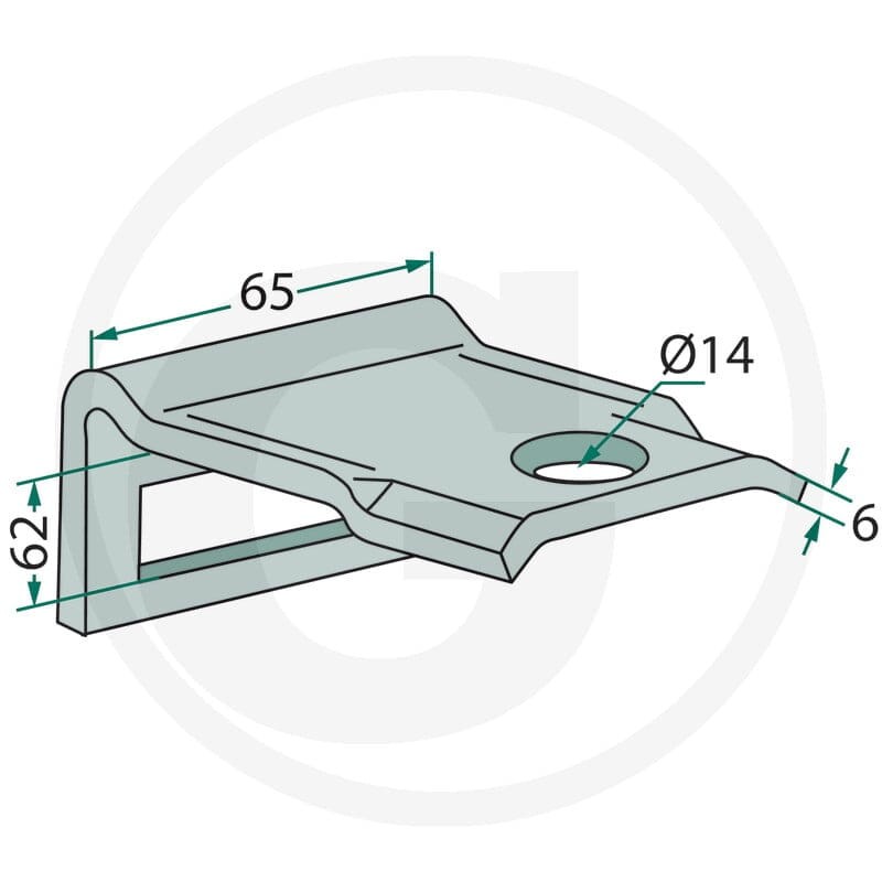 GRANIT Uchwyt 1801.HH17-5052 - 1801.HH17-5052 - Sklep rolniczy PoltechParts