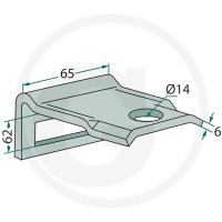 GRANIT Uchwyt 1801.HH17-5052 - 1801.HH17-5052 - Sklep rolniczy PoltechParts