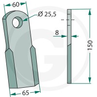 GRANIT Nóż 18063-FEI-52 - 18063-FEI-52 - Sklep rolniczy PoltechParts