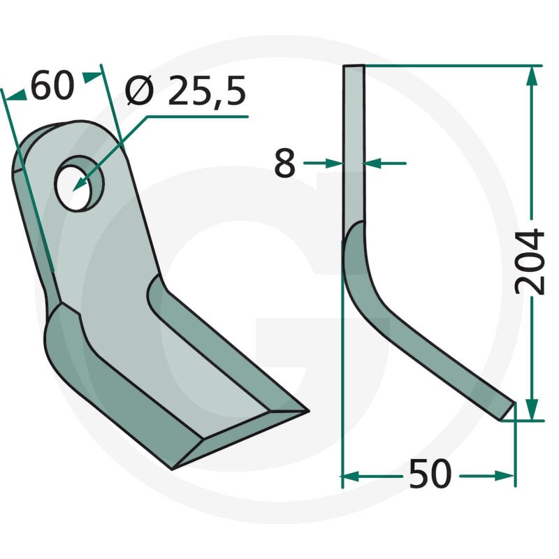 GRANIT Nóż Y 18063-PEG-35 - 18063-PEG-35 - Sklep rolniczy PoltechParts