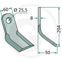 GRANIT Nóż Y 18063-PEG-35 - 18063-PEG-35 - Sklep rolniczy PoltechParts