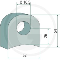 GRANIT Uchwyt 18063-RM-919 - 18063-RM-919 - Sklep rolniczy PoltechParts