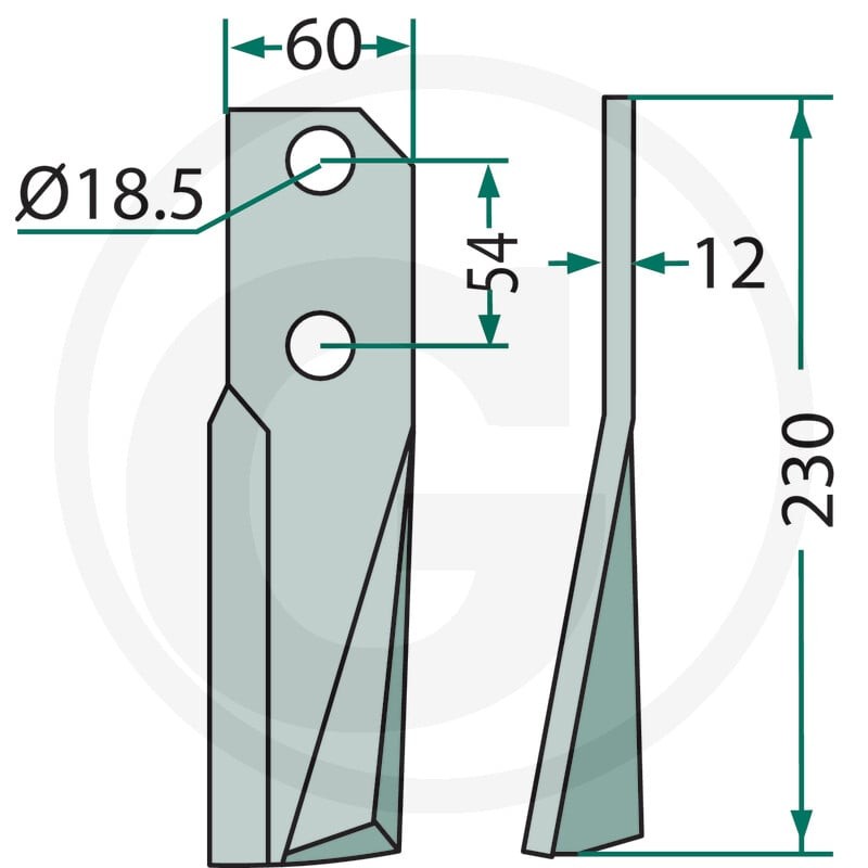 GRANIT Palec rotujący 180KUH-15R - 180KUH-15R - Sklep rolniczy PoltechParts