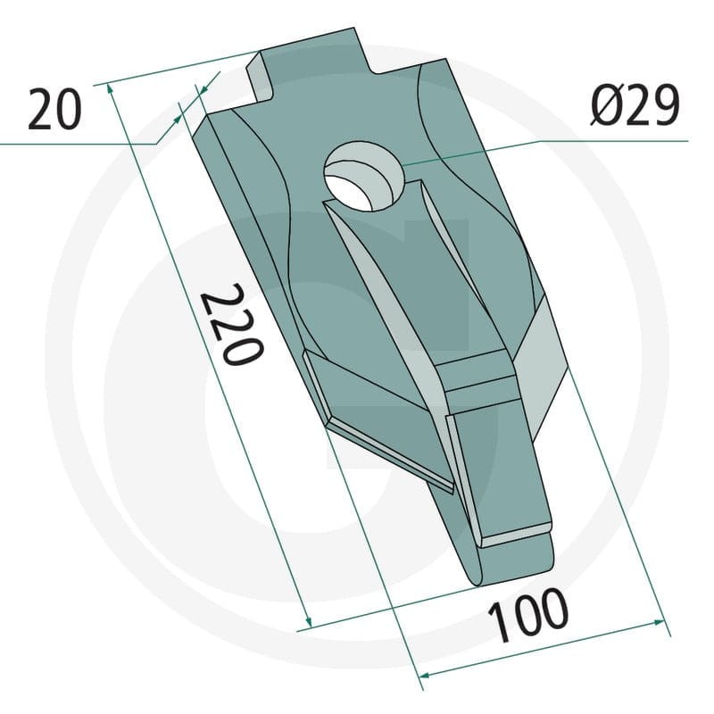 GRANIT Heavy Duty Dziób redlicy 1805900019 - 1805900019 - Sklep rolniczy PoltechParts