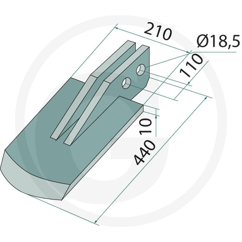 GRANIT łopatka do Celli 180631-VAN-06 - 180631-VAN-06 - Sklep rolniczy PoltechParts